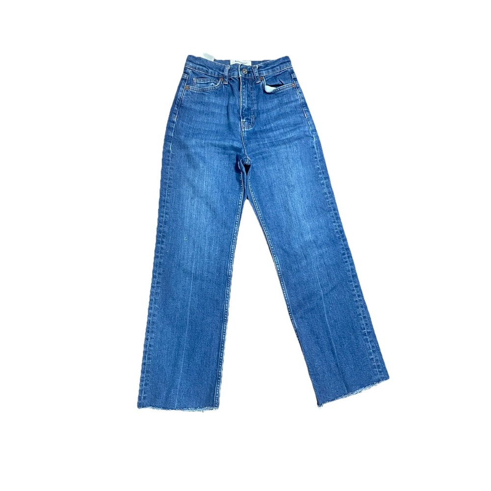 Reformation Wilder High Rise Wide Leg Cropped Jeans Salinas Size 24 Preppy